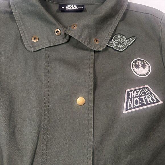 Star Wars Her Universe Military Field Jacket Womens Sz S Utility Cinch Waist - Picture 1 of 10